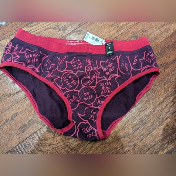 Torrid  panties, Hipster Style, happy speech bubbles, 0x L/XL - Picture 7 of 9